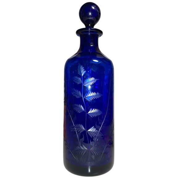 William Yeoward Cobalt Signed Decanter - Picture 1 of 4